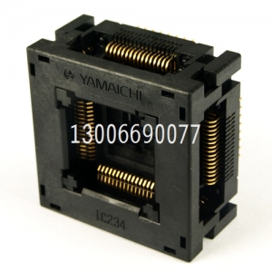 IC234-0644-024N 0.8MM 100%日本进口座 QFP64烧录座测试座转换座